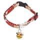 thumbnail image 4 of Collar de gato de estilo japonés, collar de gato de kimono japonés ajustable con campana de dibujos animados para Navidad, Halloween, Año Nuevo, estilo kimono japonés, gato de la suerte rojo, 4 of 5