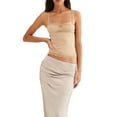 thumbnail image 2 of Coduop Women Sleeveless Slim Crop Tank Top Pleated Bustier Strappy Cropped Vest, 2 of 6