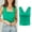 Green, variant on Female Spaghetti Strap Tank Top Plus Size 3X Lace Tank Tops for Women Plus Women's Knitted Suspenders Casual and Minimalist Tank Vest Small Suspenders for External Wear L