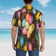 thumbnail image 4 of Sikiie Easter eggs Print Men's Hawaiian Shirt, Summer Beach Button Pocket Short Sleeve T-Shirt,XX-Large, 4 of 7