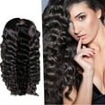 thumbnail image 2 of 26 Inch Deep Human Hair Wig Glueless Wavy 180% Density Small Curly Hair Women Hairpieces for Natural, 2 of 6