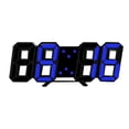 thumbnail image 1 of Mistaha 3D Led Wall Clock Date Temperature Display Digital Alarm Clock for Home Living Room, 1 of 8
