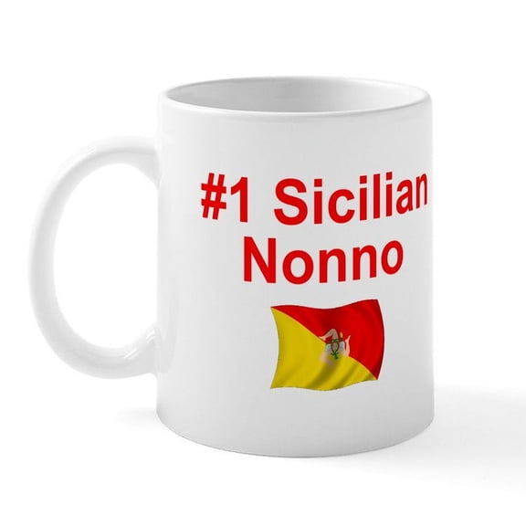 CafePress - #1 Sicilian Nonno Mug - 11 oz Ceramic Mug - Novelty Coffee Tea Cup