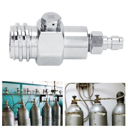 Yajisi TR21-4 External CO2 Tank Adapter Connector with 3K Burst Disk for SodaStream and Soda Club, Brass Nickel Plated Soda Maker Accessories, 2.4 inches / 6 cm