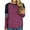 2# Wine Red, variant on LANREMON Plus Size Top for Women Casual Round Neck Long Sleeev T Shirts Fashion Leopard Print Loose Tunic Black Tee Size Plus