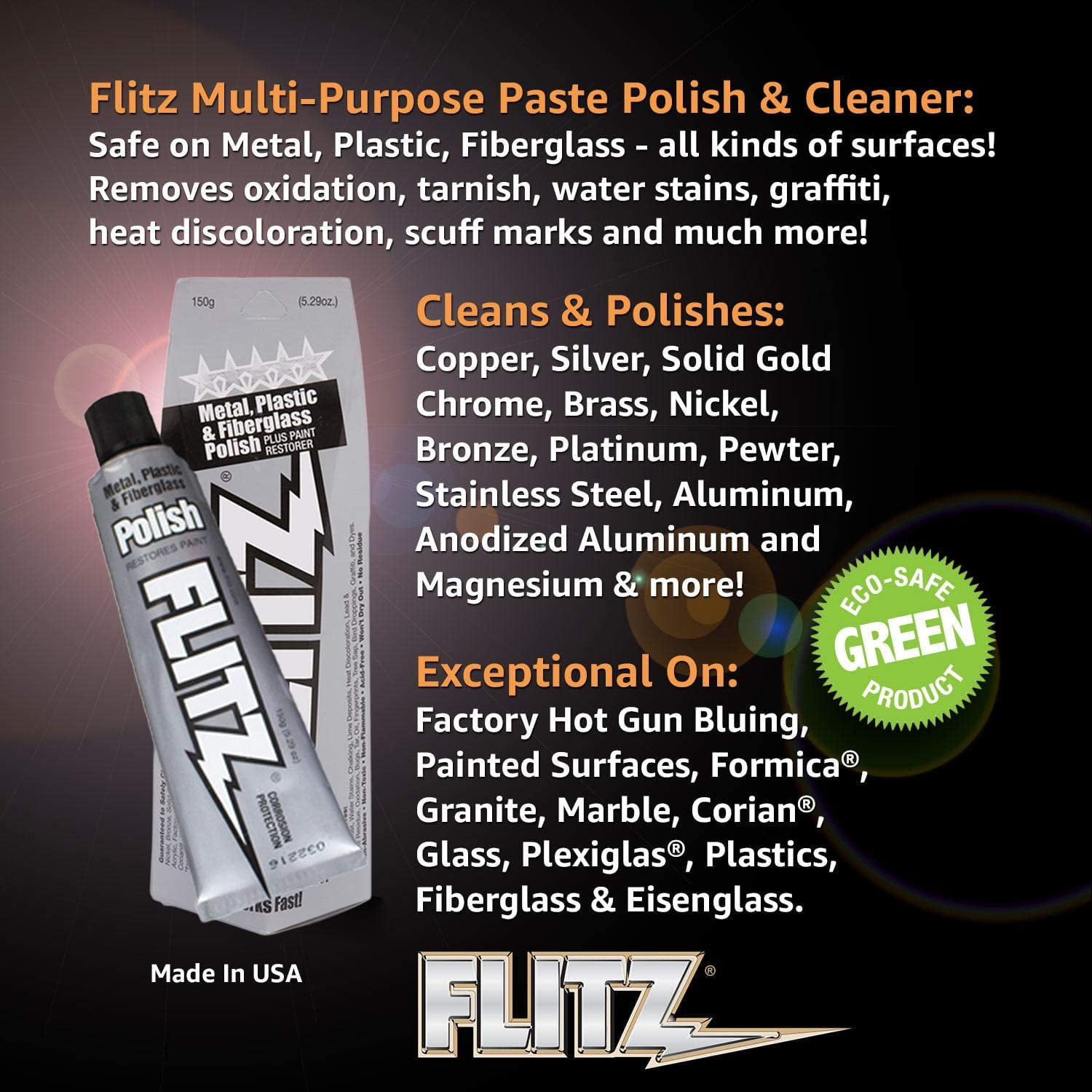 Flitz® BU-03515 - 5.29 oz. Metal Polish Paste 