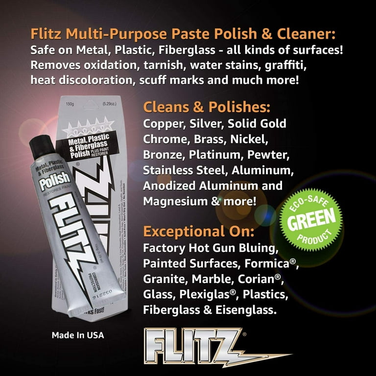 Flitz BU 03515 Multi Purpose Polish and Tarnish Remover, Size 5.3