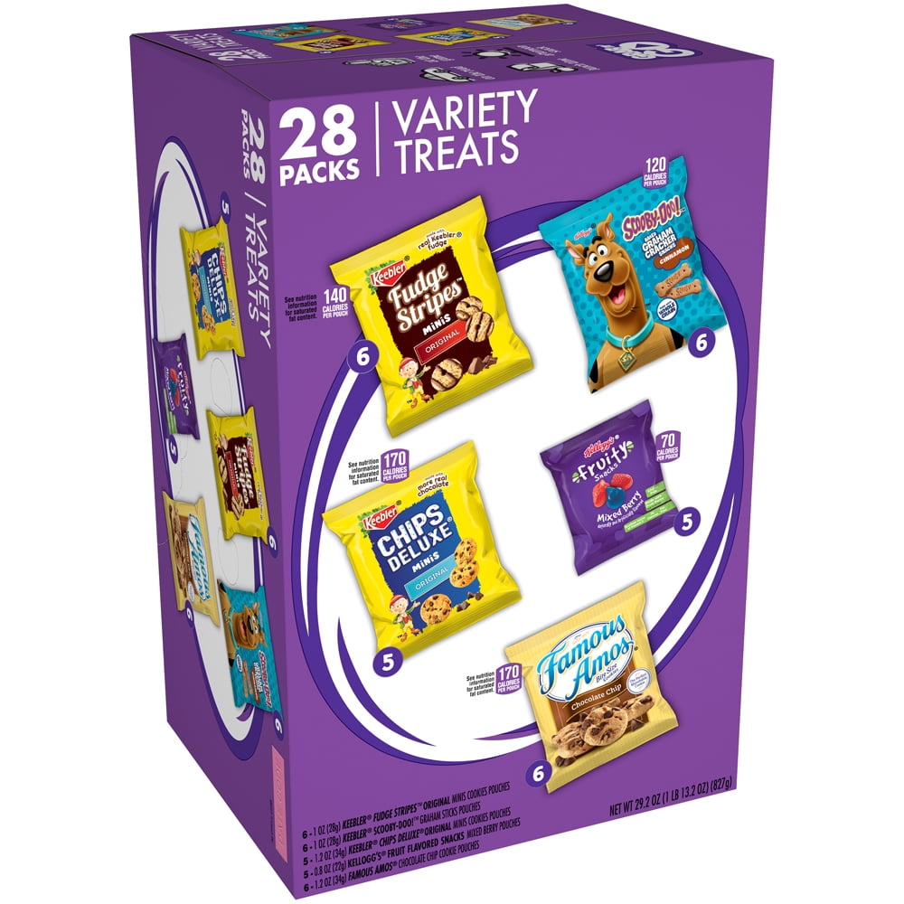 Keebler Variety Treats Snacks Packs 29.2 oz, 28 Ct