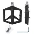 thumbnail image 1 of Bicycles Pedals Nonslip Wide Platform Bikes Flat Pedals 9/16Inch Thread Sealed Bearing Dustproof Mountain Bikes Pedals Red, 1 of 4