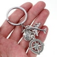 Travel Stewardess Aircraft Keychain Airplane Keyring Compass Bags