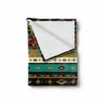thumbnail image 2 of Ethnic Soft Flannel Fleece Throw Blanket, Traditional Essential Motif with Geometric Ornaments Classic Folkloric Print, Cozy Plush for Indoor and Outdoor Use, 50" x 60", Multicolor, by Ambesonne, 2 of 6