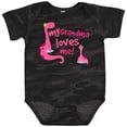 thumbnail image 3 of Inktastic My Grandma Loves Me Girls Dinosaur Girls Baby Bodysuit, 3 of 5