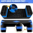 thumbnail image 5 of ZENSTYLE 26.5" Adjustable Workout Aerobic Stepper in Fitness & Exercise Step Platform Trainer Stepper w/Risers Blue, 5 of 9