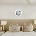 thumbnail image 4 of KAKOWELY Round Picture Frame Photo Frame Display Circle Frame Wooden Wall Hanging Photo Frame,7.28"X7.28"X0.71", 4 of 4