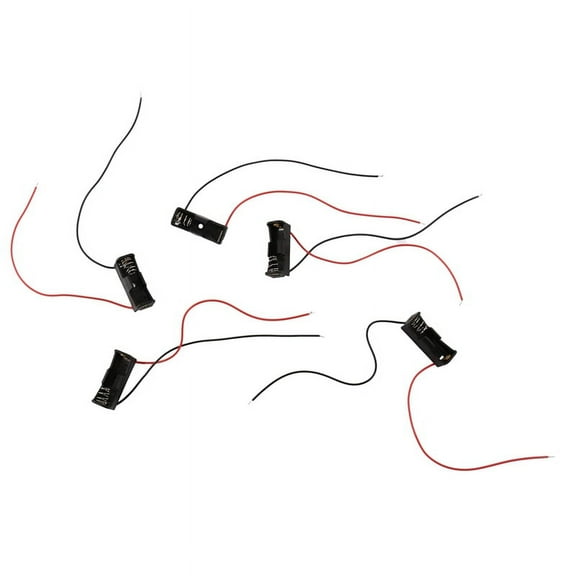 5Pcs 23A/A23 Battery (12V) Clip Holder Box Case Black G3915