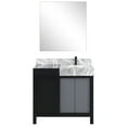 thumbnail image 4 of Zilara 36 in W Black and Grey Vanity, Castle Grey Marble Top, Faucet Set and 30 in Mirror, 4 of 12