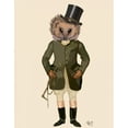 thumbnail image 2 of Fab Funky 26x32 Black Ornate Wood Framed with Double Matting Museum Art Print Titled - Hedgehog Rider Full, 2 of 4