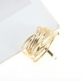 thumbnail image 5 of Unique Bargains 1 Pc Ponytail Buckle Hair Clip Irregular Lines Hair Ponytail Cuff for Women Gold Tone, 5 of 6