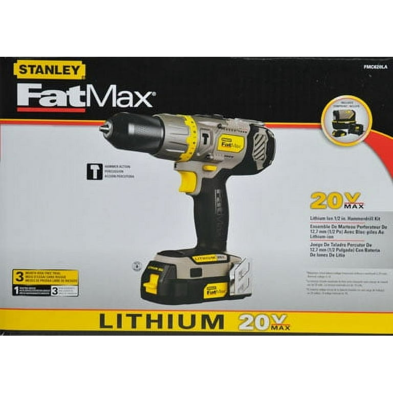 Stanley Fatmax V20 18V Cordless Brushless Hammer Drill wi