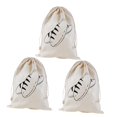 thumbnail image 4 of Bolsas de pan de 3 piezas con bolsas lavables reutilizables y con cordón, Totes para la fiesta de regalo de bodas Favor Café de banquetes para, 4 of 8