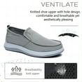 thumbnail image 3 of Men's Casual Slip On Sneakers Canvas Comfortable Breathable Outdoor Non-Slip Durable Shoes Gray 10.5 US, 3 of 7