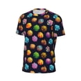 thumbnail image 6 of Wukai Lovely Planet Print Men's Short-Sleeved Mesh T-Shirt,Quick-Dry Short Sleeve Workout T-Shirt-Medium, 6 of 8