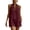 Wine, variant on WAGUTH Women's Cotton Linen Halter Rompers Sleeveless V-Neck Shorts Jumpsuit with Pockets for Summer Beach Vacation & Casual Daily