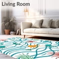 thumbnail image 2 of ODIKA 2'x3' Machine Washable Non-Slip Area Rug, Nautical Explorer Life Alphabet Learning Tactile High Traffic Rug with Pad, Blue, 685108, 2 of 8