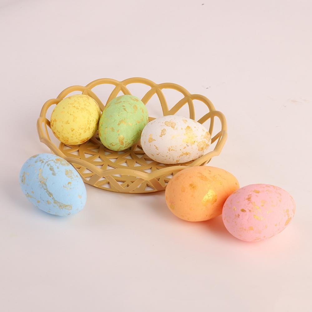 Oaktree Easter Speckled Eggs Foam Easter Eggs, Simulation Colorful Artificial Easter Egg