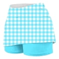 thumbnail image 5 of Mifsaly High Waisted Yoga Skorts for Women Plaid Tennis Skirt with Inner Shorts Lightweight Breathable Golf Running Workout Casual Skorts XL, 5 of 5