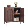 thumbnail image 7 of SinCiDo Wooden Bathroom Floor Cabinet with Adjustable Shelf, Modern Fluted Arched Freestanding Bathroom Storage Cabinet for Bathroom, 7 of 7
