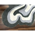 thumbnail image 3 of ALEF HOME Hand-Tufted Wool Rug, Modern Irregular Shaped Area Rug for Living Room Bedroom Dining Room Kitchen Décor | Rug Illusion Pattern(Grey -10x10), 3 of 5