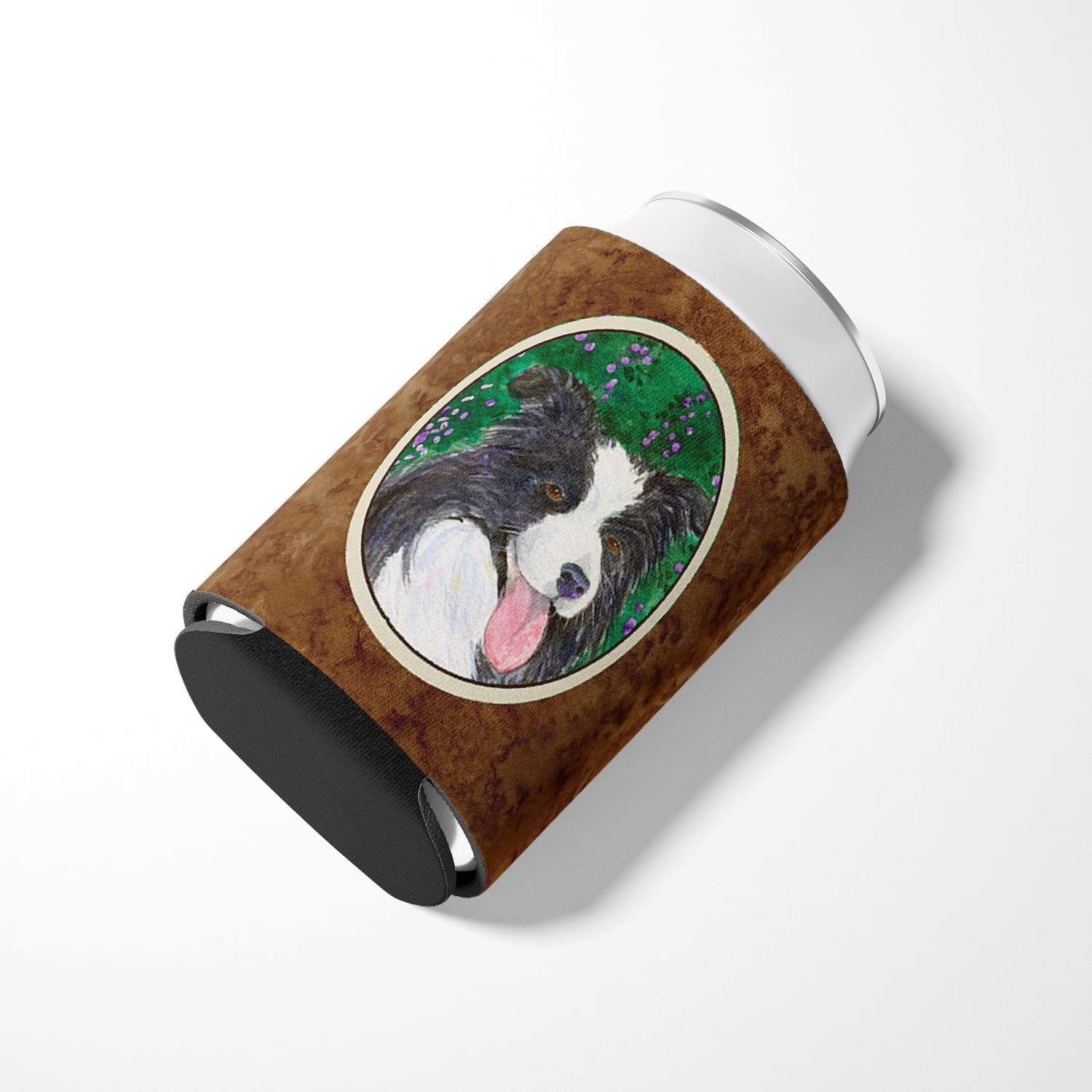Caroline's Treasures SS1053CC Border Collie Can or Bottle Hugger, Can Hugger, multicolor