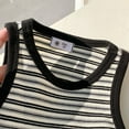 thumbnail image 4 of Liyamei Girls Striped Tank Top Summer Casual Sleeveless Shirt For Toddler Kids Comfortable Stretchy Outfit Playwear Everyday Wear Girls Blouses Size 3-4 Years, 4 of 4