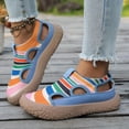 thumbnail image 2 of Orthopedic Shoes for Women Wide Width Breathable Walking Slip on Sneakers Non Slip Arch Support Shoes Fashion Platform Sneakers Multicolour Size 8, 2 of 5