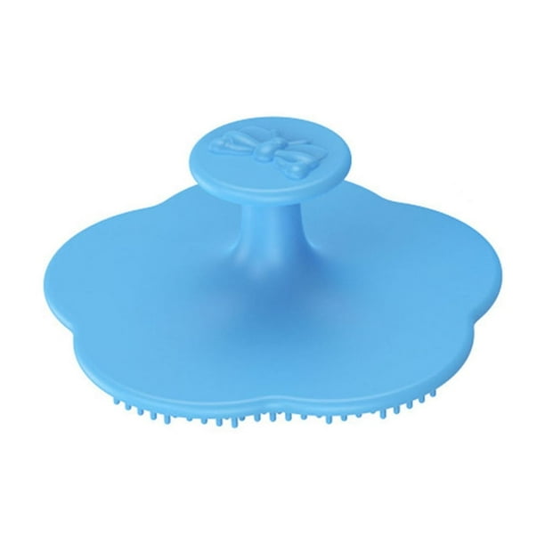 Cepillo de la costra láctea para el peine del pelo del bebé exfoliantes de silicona de baño para la piel seca recién nacidos niños pequeños mujeres removedor de maquillaje