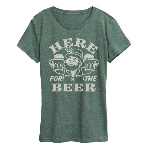 Instant Message - Here for the Beer Short Sleeve Graphic T-Shirt