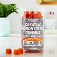 thumbnail image 5 of Equate Creatine Monohydrate Dietary Supplement Gummies, Orange Flavor, 90 Count, 5 of 11
