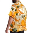 thumbnail image 3 of Tangerine Men's Short Sleeve Casual Printed Button Down Beach Shirt - Summer Unisex Top, 3 of 6