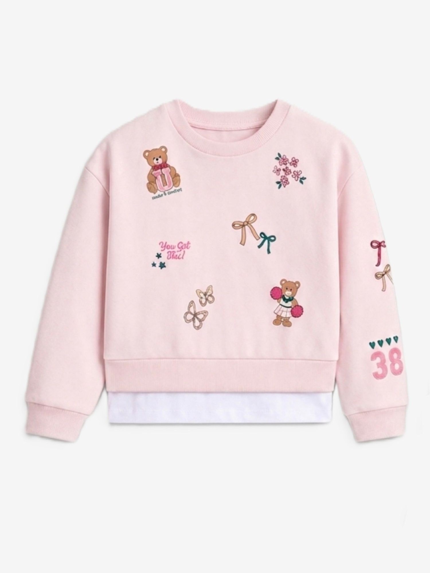 Conjunto de sudadera y leggins acampanados para niña, 2 piezas, tallas 4-10 2