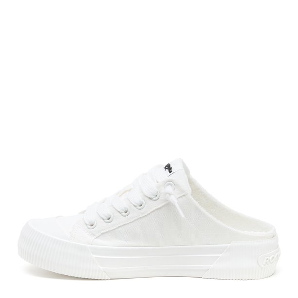 Zapatilla Mule Cheery Blanca de Lona para Mujer Rocket Dog