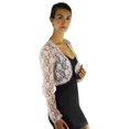 thumbnail image 5 of Black Long Sleeve Dressy Lace Bolero Shrug Jacket Size XXX-Large, 5 of 10