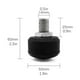 thumbnail image 2 of Patines Topes De Punta Tapones De Goma Ajustables Bloque De Freno Frenos De Goma De Alta Elasticidad Adecuados Para Patines De Ruedas De Doble Fila Patines De Cuatro Ruedas 2 Uds Moyic OD016153-02, 2 of 6