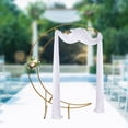 thumbnail image 4 of Wedding Arch Backdrop Metal Stand Crescent Flower Rack Frame Garden Party Decor, 4 of 19