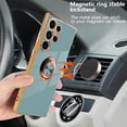 thumbnail image 5 of for Samsung Galaxy S24 Ultra Case, Built-in 360°Rotation Ring Holder, Luxury Shiny Plating Edge Shockproof Electroplated Protective Phone Cover(Midnight Gray), 5 of 13