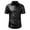 Black, variant on fatyb Men's Button down Sequin Shirts Sparkly Short Sleeve Collared Shirts Fashion Tops for Club Party