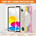 thumbnail image 5 of Allytechgroup Shockproof Case for Apple iPad A16 11th Generation 11" 2025/ iPad 10th Generation 10.9" 2022, Colorful Design Kids Friendly Hand Strap Shoulder Strap Rotating Kickstand Rugged Cover, 5 of 7