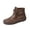 14#Coffee, variant on Ankle Boots for Women No Heel Orthopedic Low Heel Arch Support Short Ankle Bootie Lace Up Side Zipper Vintage Casual Flat Shoes for Women 2026 Comfortable Wide 𝐃iabetic Damping Loafers Shoes
