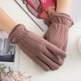 thumbnail image 4 of Winter Gloves For Women - Suede Gloves with Bow - Finest Selection, 4 of 8