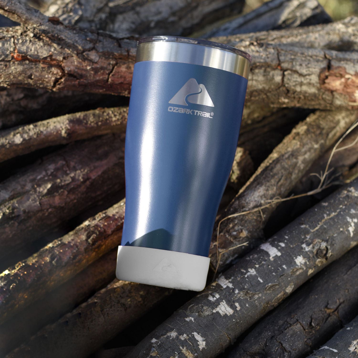Ozark Trail Stainless Steel Vacuum Tumblers, 20 oz, Blue